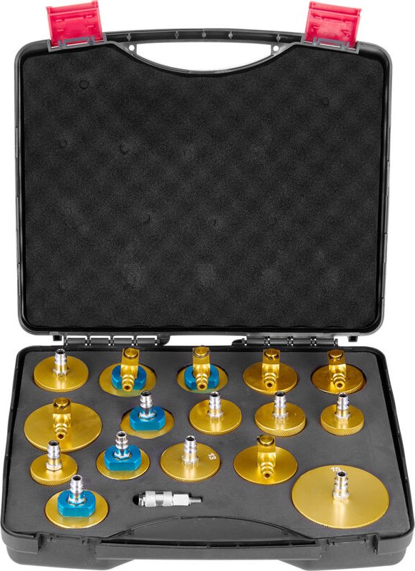 Brake Master Entlüfterset 17-teilig professionelles Bremsentlüfter-Adapterset mit komplettem Set und Griff, langlebiger ...