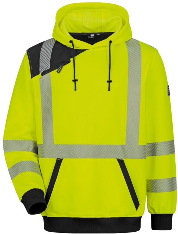 Feldtmann Elysee Warnschutz-Hoodie Miletto 22613 Gr. M leuchtgelb/schwarz