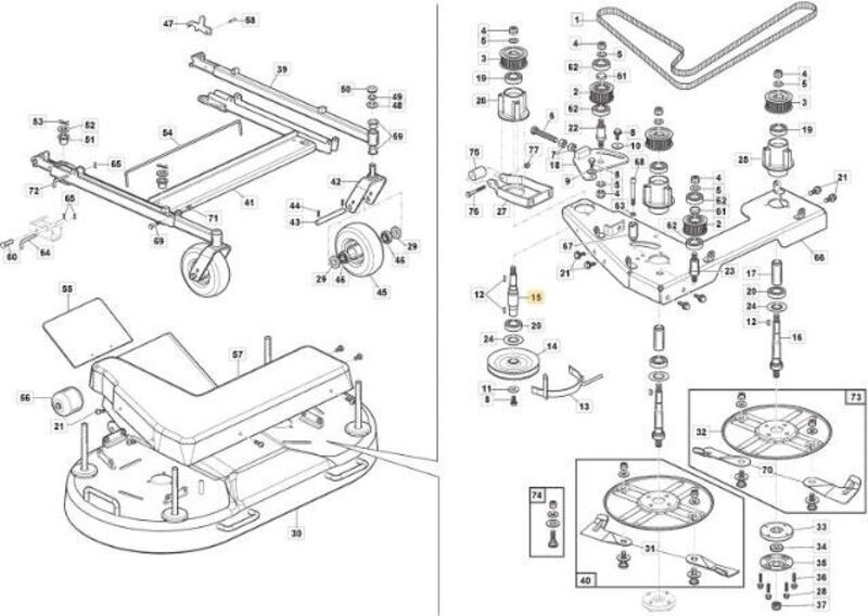 Original Stiga Znt Antriebsriemenwelle – 118830406/0