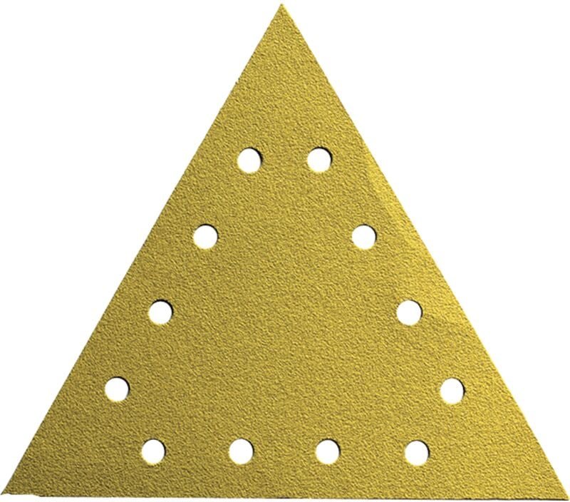Box mit 25 Velcro-Dreiecken für Wand/Decke Classic ø 290 x 290 Körnung 120 Durchbohrt 12 Stück