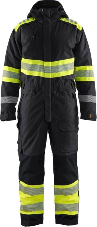 Hochsichtbare Winterkombination Klasse 1 6720 - Schwarz/Gelb XXXLS
