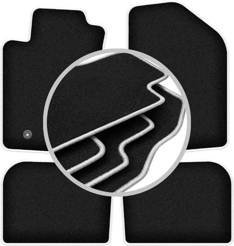 CARLUX-SILVER Autofußmatten für: Toyota Avensis II T25 Kombi, Liftback, Limousine (2003-2009)