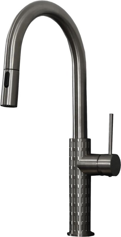 Essebagno - Architek Spültischmischer Ausziehbare Handbrause Kupfer gebürstet