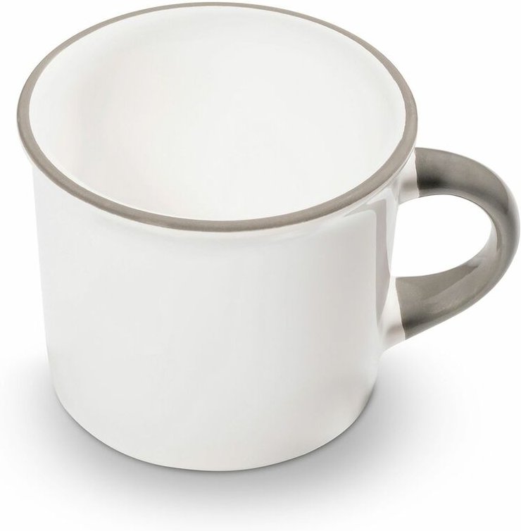 Thumbnail - Gmundner Keramik - Grauer Rand, Kaffeehäferl 0,24 Liter