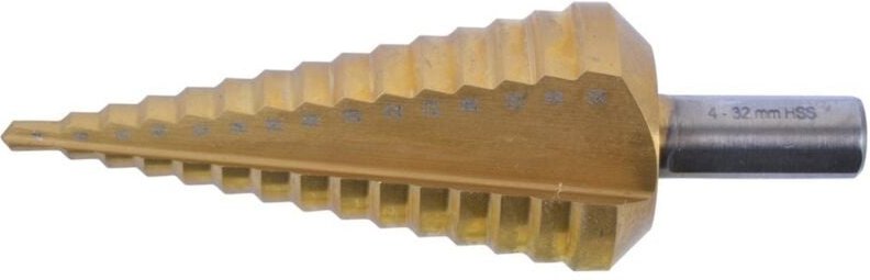 Hss Titan Stufenbohrer, ø 4-32 mm, 15-stufig, Rundschaft - Makita