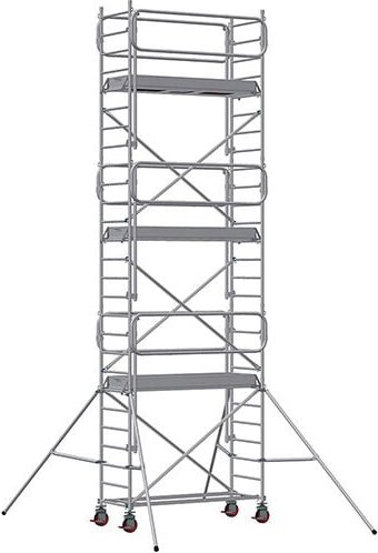 Geruest Experten - Rollgerüst 3 Gerüstdielen - Max.Arbeitshöhe 8.90m - 7120072
