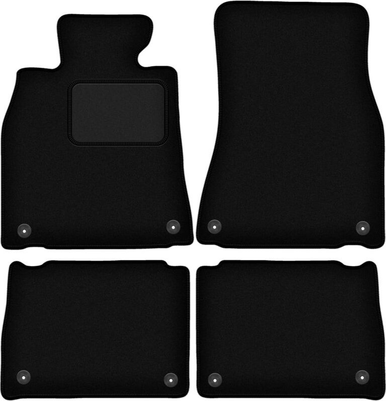 Schwarze Velours-Fußmatten für: Lexus LS III Limousine (2000-2006)