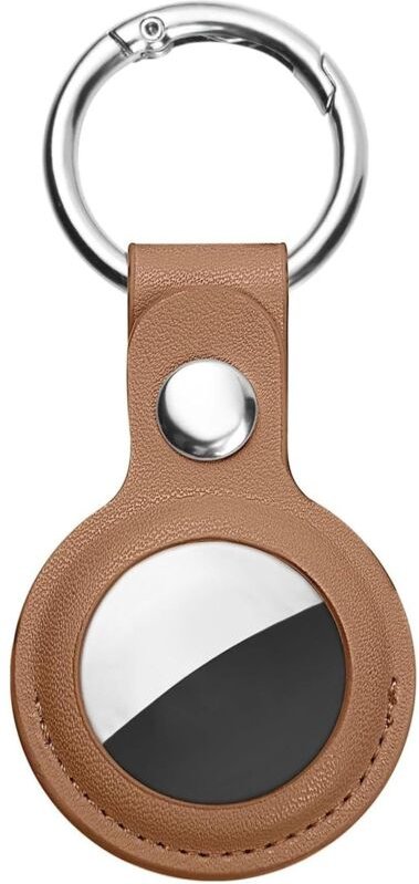 Sollbry - Leder-Schutzhüllen, AirTag-Schlüsselanhänger, tragbare, kratzfeste Hülle für AirTags, AirTag-Schlüsselfinder-S...