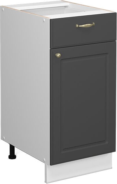 Thumbnail - Vicco - Midischrank Fame-Line, Anthrazit-Gold, 40 x 81.6 cm ohne Arbeitsplatte