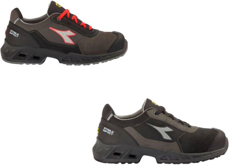 Thumbnail - Diadora Shark Stable Impact Leather Low S3 SRC ESD-Sicherheitsschuhe - 41 EU - Schwarze