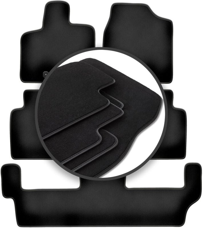 Premium-Fußmatten für: Dodge Grand Caravan IV 7-Sitzer (2008-2016)