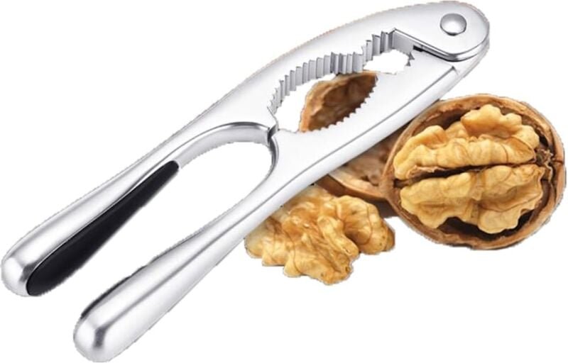 Nussknacker - Perfekt für alle Nüsse - Verstärkte Kraftübertragung - Ergonomischer Edelstahlgriff - Robustes Metall - Fü...