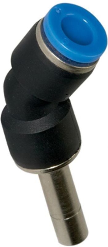 Riegler - Steckverbindung 45°, Stecknippel 12 mm »Blaue Serie« Schlauch-Ø10