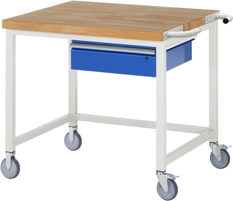 Fahrbare Werkbank 8001, B1000xT900xH880mm, 1x Schublade-TA - RAU
