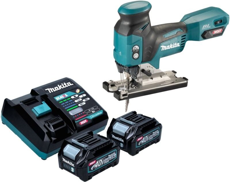 Makita JV 001 GD201 Akku Stichsäge 40 V max. 135 mm Brushless + 2x Akku 2,5 Ah + Ladegerät