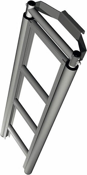 Teleskopleiter 7 Sprossen - gefaltete Höhe 2.06 m - E7/CR