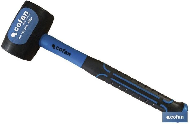 Gummitopf 900 g Schwarz