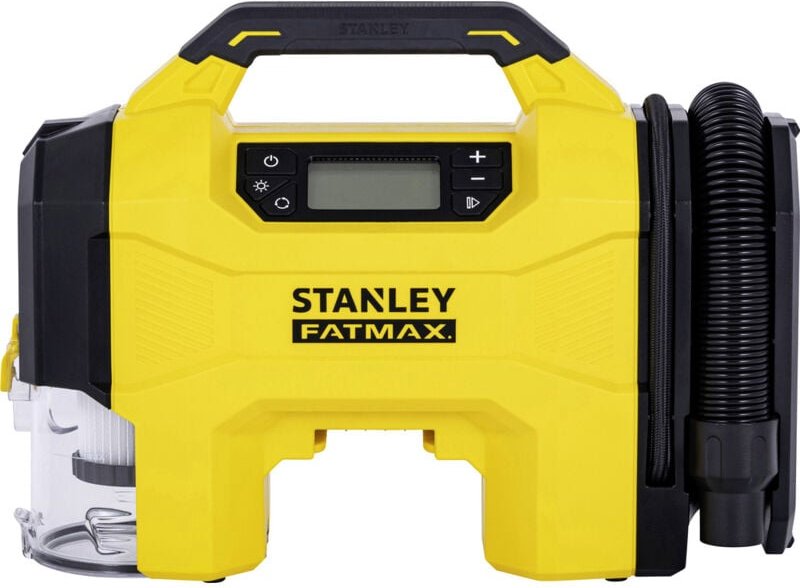 Stanley - SXVI02001 Akku-Kompressor 10 bar 12 v Adapter zum Betrieb per Kabel, Digitales Display
