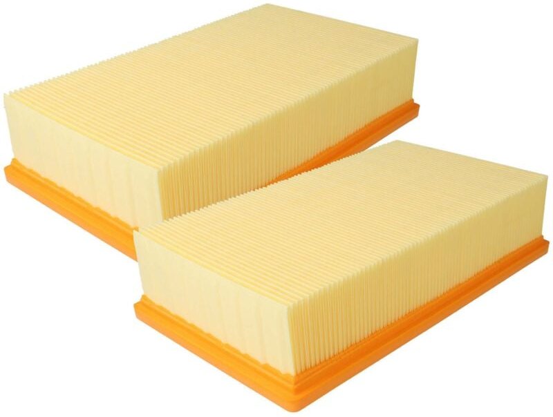 2x Flachfaltenfilter kompatibel mit Kärcher nt 50/1 Tact te l, nt 50/1 Tact Te h Staubsauger - Filterelement - Vhbw