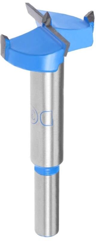 Forstnerbohrer 32 mm, Wolframkarbid-Schneckenbohrer für Holzlochsägen, Scharnierlochbohren für die Holzbearbeitung (Blau...