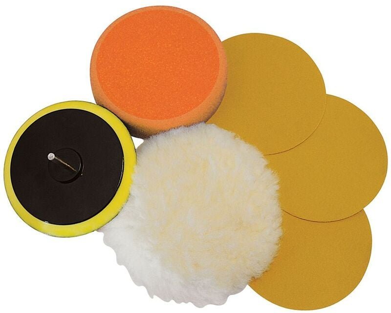 Schleif- und Polieraufsätze, 6-tlg. Satz 125 mm