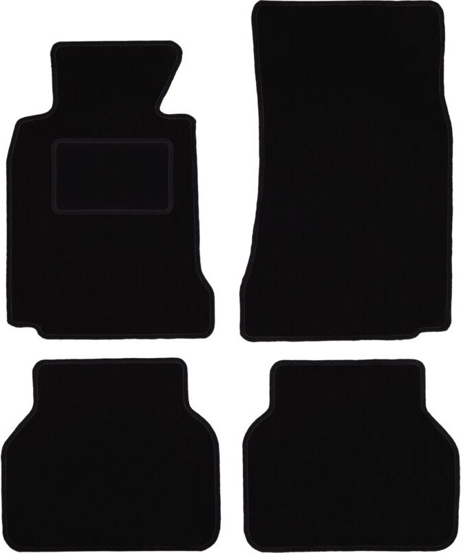 Schwarze Veloursmatten für: BMW 5 E39 Limousine, Kombi, Touring (1996-2004)
