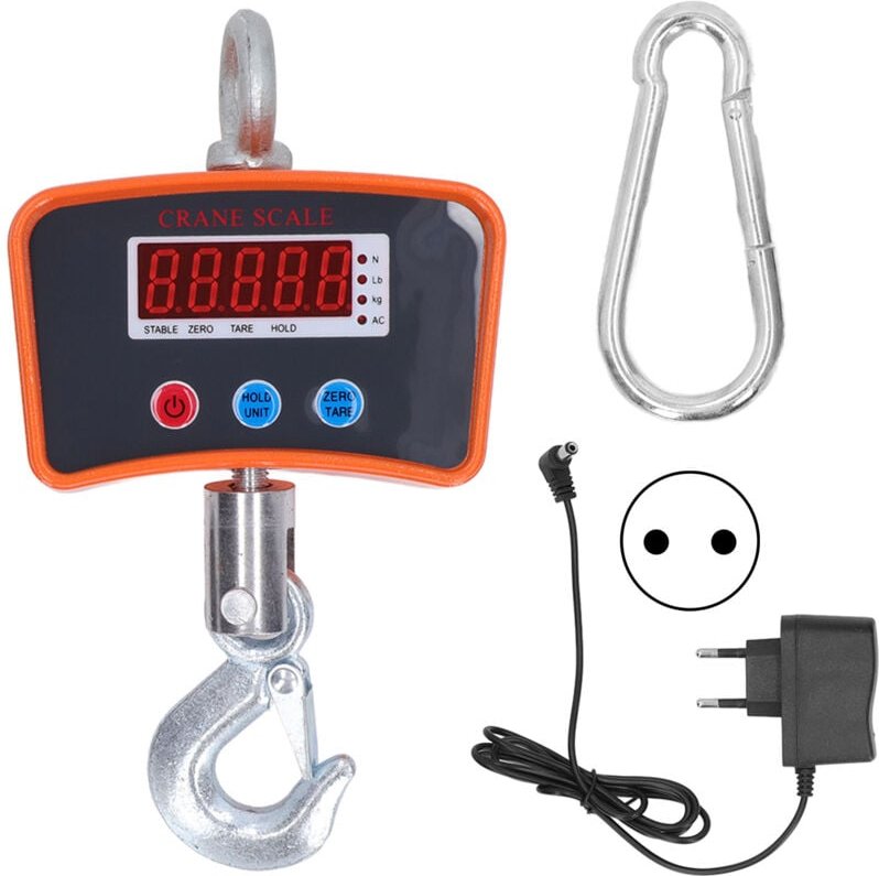Digital Crane Scale 500 kg 1100 lb elektronische led -Anzeige Industrial Heavy Duty 100‑240V eu -Stecker - Eosnow