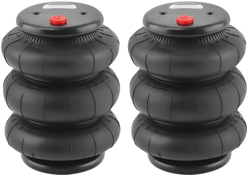 Maxpeedingrods - Paar Luftfederung Dreifaltenbalg 2600 lbs Universal for Light Duty Mini-Trucks