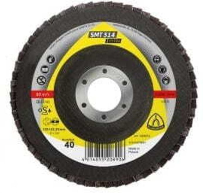 KLINGSPOR KONVEXFACHSCHEIBE SMT314 EXTRA 125mm gr. 36