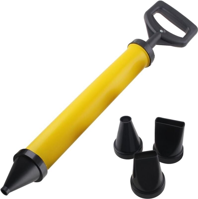 Mörtel-Fugenpistole mit 4 Düsen, Mörtelpresse, manuelle Betonmörtelpumpe mit Zubehör, DIY-Mörtelpistole für Mörtel/Zemen...