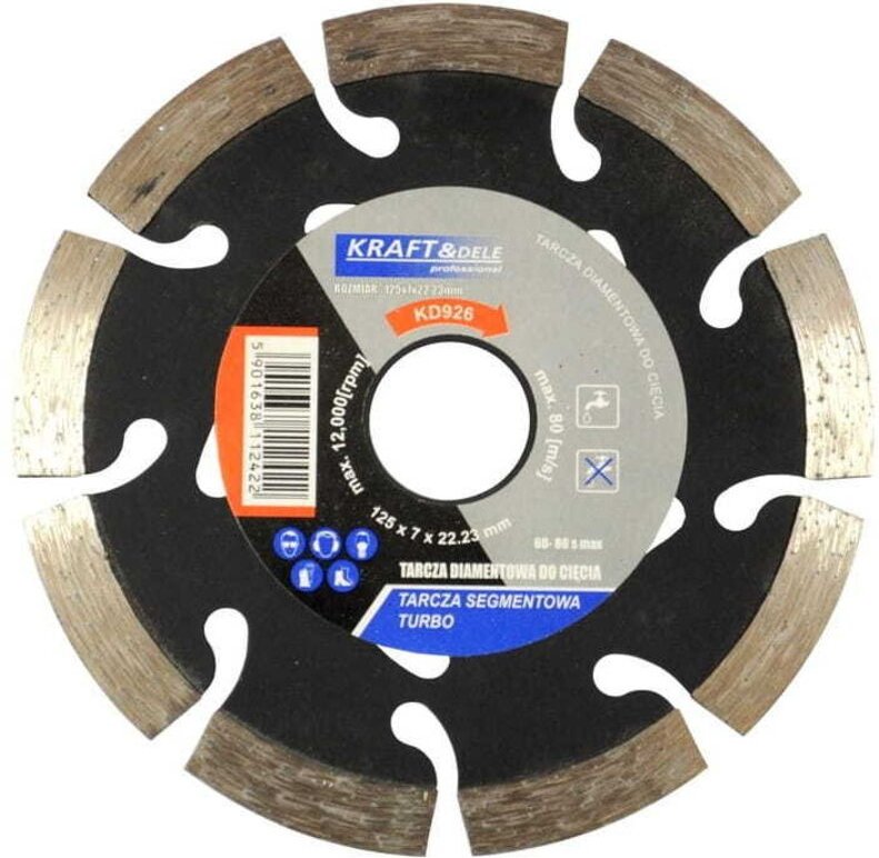 Segmentierte Trennscheibe 125x7x22,23 TURBO KD926