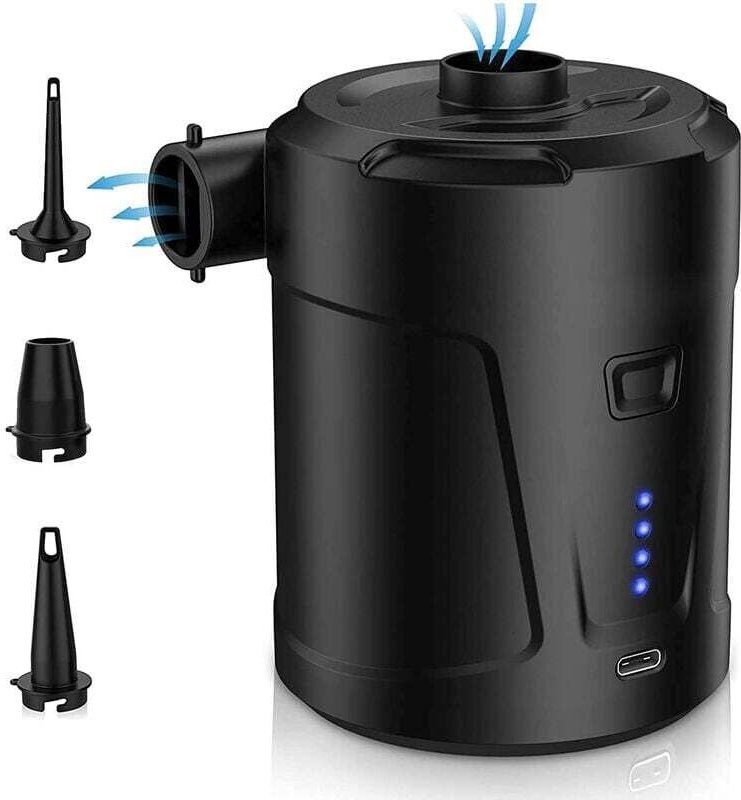 Aufblasbarer Matratzen-Inflator, Elektrischer Luftpumpen-Inflator, Aufblasbare Matratzenpumpe Deflator Winzige Pumpe mit...