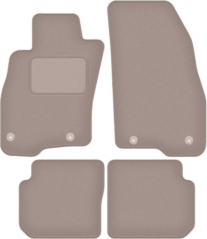 Beige Veloursmatten für: Fiat Punto 12' Fließheck (2012-2018)