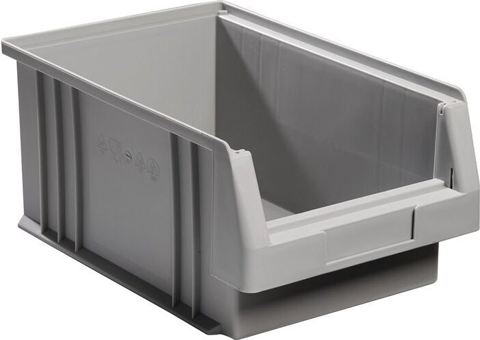 La-ka-pe 01550 02 05 Sichtlagerkasten plk L330xB213xH150mm pp grau