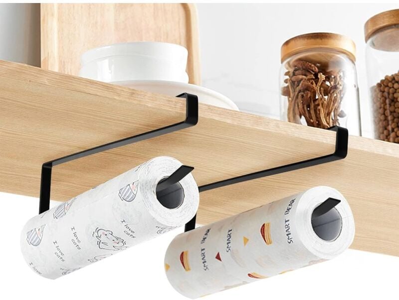 Dolaso - Papierhandtuchhalter, Papierrollenhalter, 2 Stück Papierrollenhalter ohne Bohren, Küchenpapierrollenhalter, Pap...