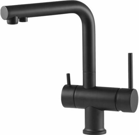 Gattoni Rubinetteria - Matt schwarze 3-Wege gereinigtes Wasser Küchen Spültischbatterie Gattoni 0195/PCNO matt-schwarz