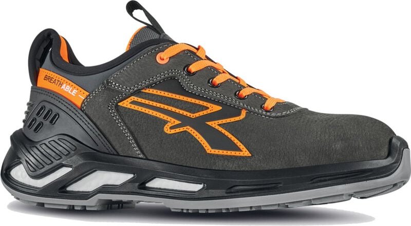 Sicherheitsschuhe niedrig DUKE ESD S3 CI SRC - Grau/Orange 35