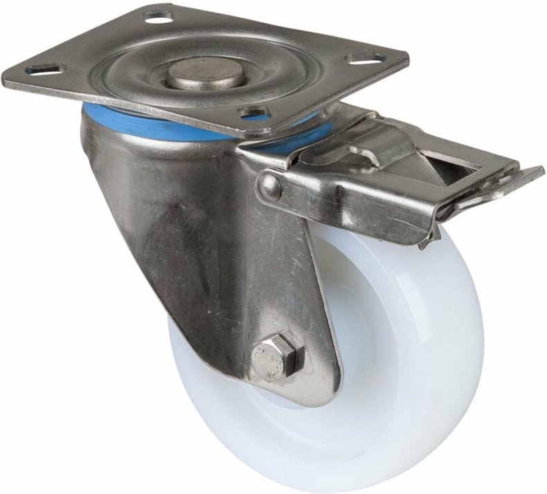 Bs-r Schwerlast-Lenkrolle HS120.B14,m Totalfeststeller,Rad Ø100 Kunststoff,300kg