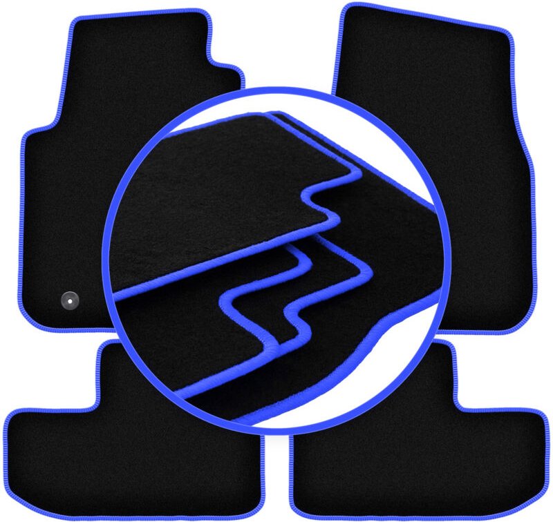 CARLUX-BLUE Autofußmatten für: Dodge Challenger III Coupé (2008-)