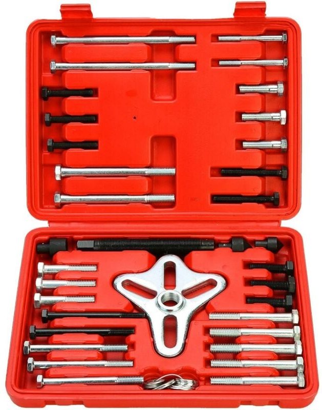 46-teiliger universeller 2/3-Arm-Lenkradabzieher mit Tragetasche - Lntyq