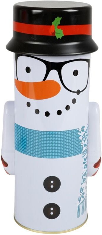 Weihnachtliche Gebäckdose Plätzchendose Keksdose Vorratsdose Metalldose Dekodose - Schneemann