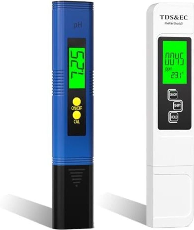 Thumbnail - 4-in-1 pH Messgerät Wasser – pH/TDS/EC/Temperatur Messgerät für Aquarium, Pool, Trinkwasser, Schwimmbad