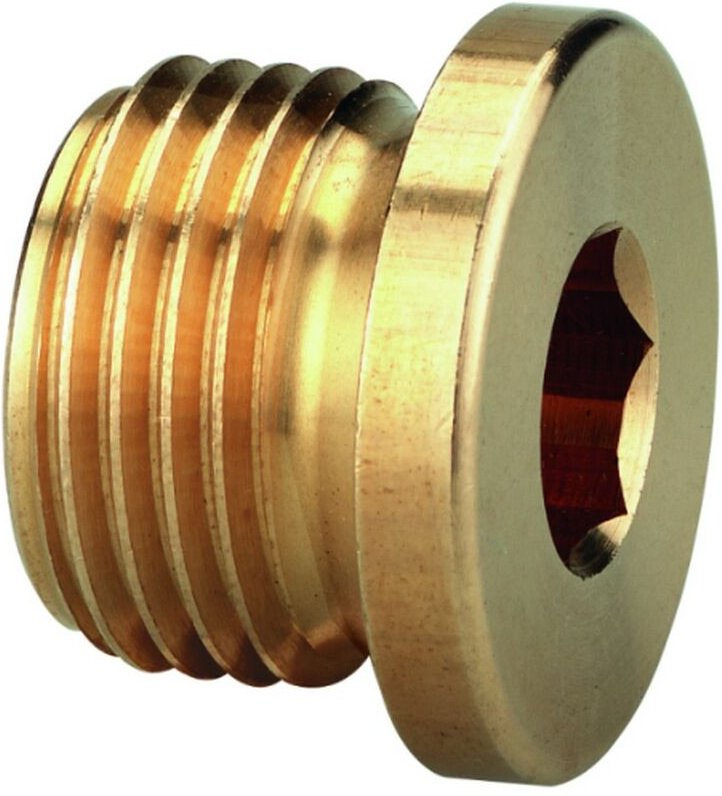 Verschlussschraube Messing Innensechskant 3/8a DGKE030530 Außengewinde - Schneider