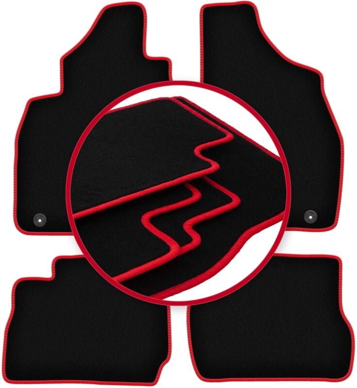 CARLUX-RED Automatten für: Mitsubishi Pajero Pinin SUV (1999-2006)