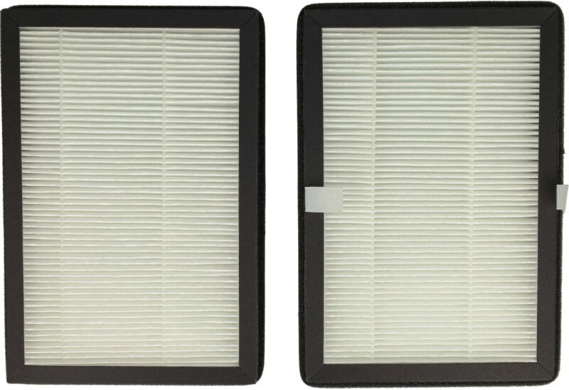 vhbw 2x Partikelfilter kompatibel mit Rowenta Eclipse QU5030, QU5072, QU5060, QU5062 Luftreiniger, Lüfter