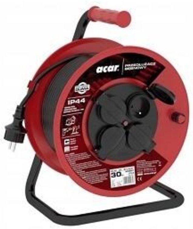 Einziehbares Verlängerungskabel Acar PZ-4Z/ST H05RR-F 3GX1.5 30M