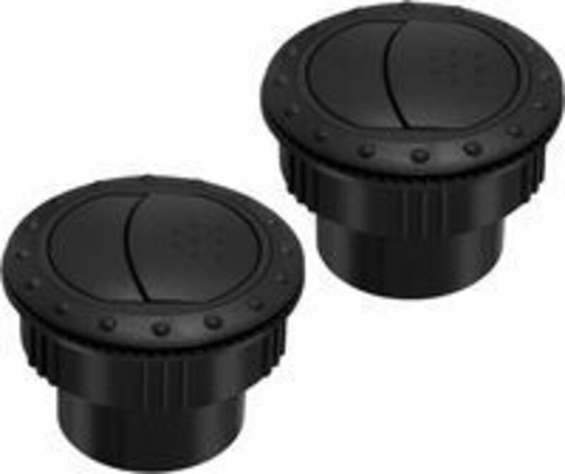 60 mm Auto-Innenheizungs-Entlüftungsabdeckung, Armaturenbrett-Deflektor, Seitendach-Luft, schwarzer Entlüftungsauslass, ...