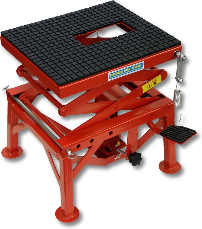 Motorradhebebühne für bis zu 135kg Hebebühne für Motorräder, ATVs und Quads Motorradheber Motorrad Heber - Wiltec