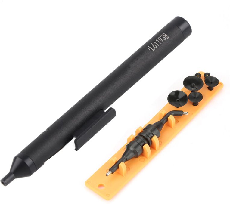 Ej.life - Präzisions-Vakuum-Saugstift Löten Saugen Saugen Pickup-Tool (2 Nadeln, 3 Düsen) Sauger für ic smd