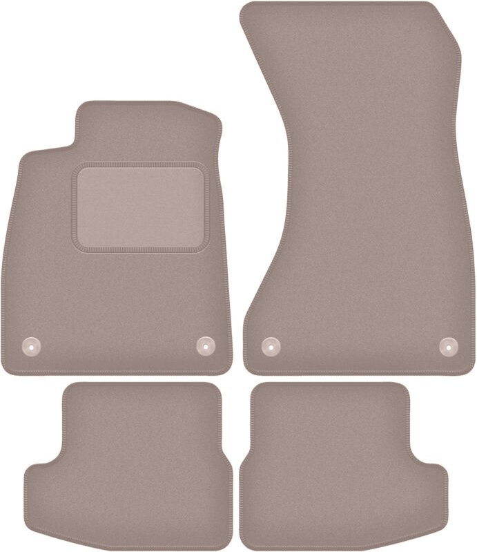 Beige Veloursmatten für: Audi A5 F57 Cabrio (2020-2022)